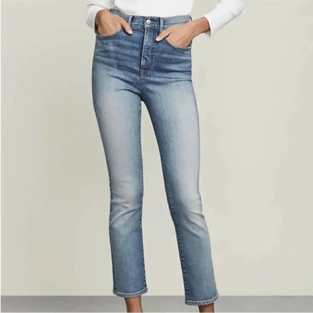 NWT Veronica Beard Carly Kick Flare High Rise Blue Jeans Womens Sz 25 Clearwater